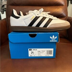 adidas Samba OG White Black with Gum Sole Women’s Sneakers